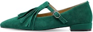 Buy (W) Loafer Runcing Berumbai Luiza Barcelos 'Suede Hijau' X900918