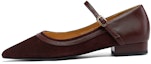 Buy (W) Luiza Barcelos PU 'Kasut Flat Burgundy Kasual' X901865