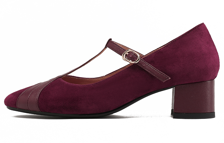 (W) Luiza Barcelos Pump 'Burgundy Buckle'