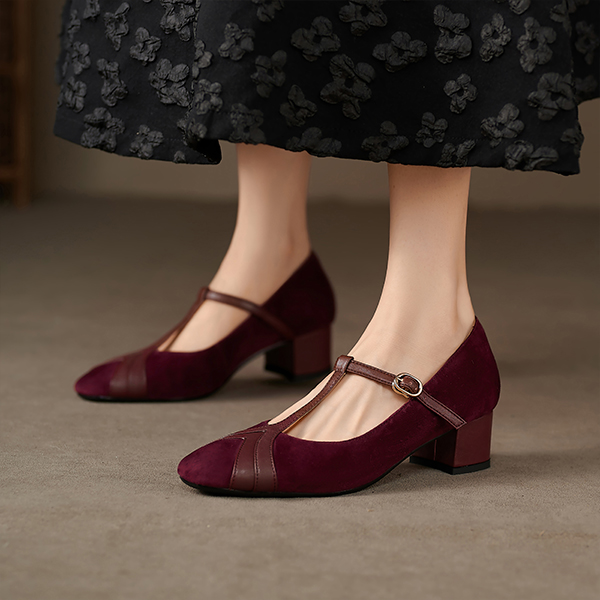 (W) Luiza Barcelos Pump 'Burgundy Buckle' 圖 2