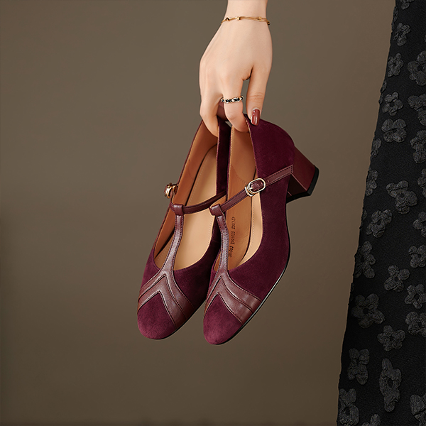 (W) Luiza Barcelos Pump 'Burgundy Buckle' 圖 4