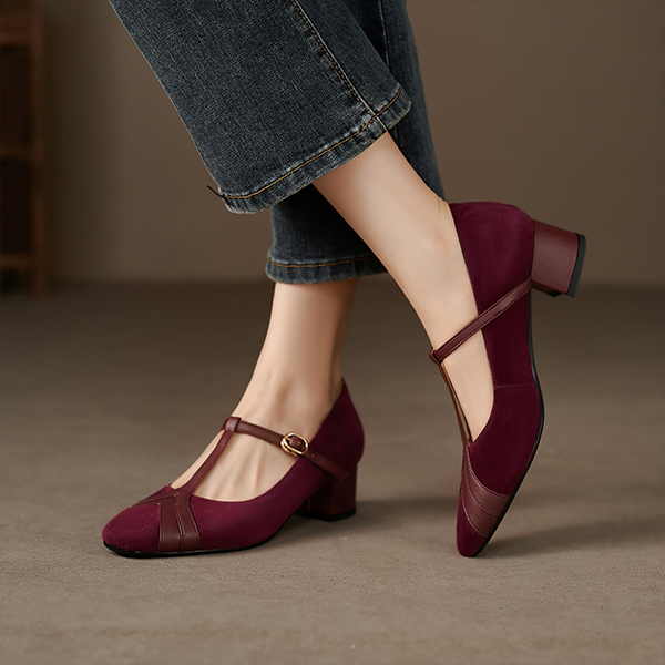 (W) Luiza Barcelos Pump 'Burgundy Buckle' 圖 5