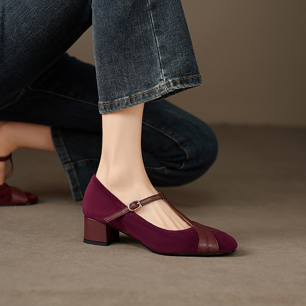 (W) Luiza Barcelos Pump 'Burgundy Buckle' 圖 6
