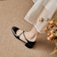 Purchase (W) Luiza Barcelos Retro 'Tumit Chunky Hitam' X901152