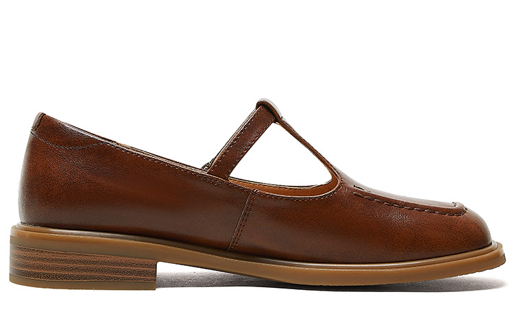 Order (W) Luiza Barcelos Retro 'Kulit Maron Mary Jane' X901043