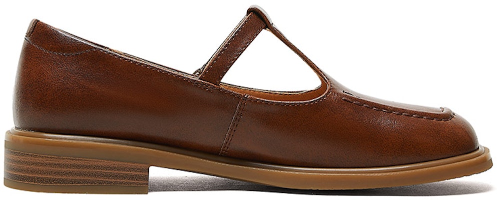 (W) Luiza Barcelos Sepatu Kulit Mary Jane Retro Coklat X901043 Order (W) Luiza Barcelos Sepatu Kulit Mary Jane Retro Coklat X901043