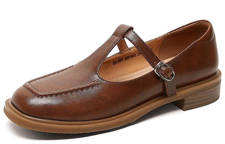 Lookbook (W) Luiza Barcelos Retro 'Kulit Maron Mary Jane' X901043