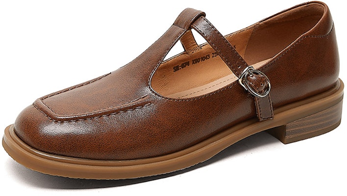 (W) Luiza Barcelos Sepatu Kulit Mary Jane Retro Coklat X901043 Lookbook (W) Luiza Barcelos Sepatu Kulit Mary Jane Retro Coklat X901043