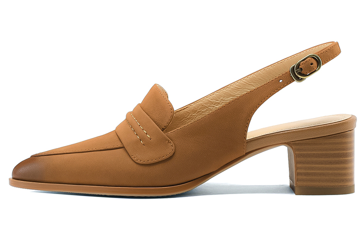(Women) Luiza Barcelos Retro Block Heel 'Caramel' XWP1SK0818