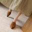 Order (W) Luiza Barcelos Retro Block Heel 'Caramel' Hak Blok Retro Coklat Susu XWP1SK0818