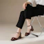 Order (Women) Luiza Barcelos Retro Bow Block Heel 'Burgundy' XWP1SK0819