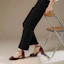 Purchase (Women) Luiza Barcelos Retro Bow Block Heel 'Burgundy' XWP1SK0819