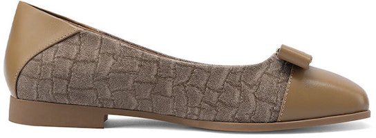 (W) Luiza Barcelos 复古蝴蝶结金属扣「鳄鱼纹奶茶色」 X901110 Order (W) Luiza Barcelos 复古蝴蝶结金属扣「鳄鱼纹奶茶色」 X901110