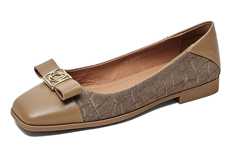 Lookbook (W) Luiza Barcelos 复古蝴蝶结金属扣「鳄鱼纹奶茶色」 X901110