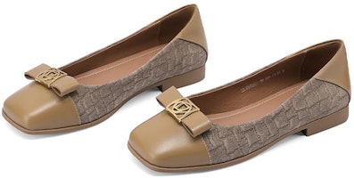 (W) Luiza Barcelos 复古蝴蝶结金属扣「鳄鱼纹奶茶色」 X901110 Purchase (W) Luiza Barcelos 复古蝴蝶结金属扣「鳄鱼纹奶茶色」 X901110