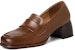 (W) Luiza Barcelos Retro British 'Tumit Besar Coklat' X901049