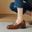 Lookbook (W) Luiza Barcelos Retro British 'Tumit Besar Coklat' X901049