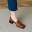 Purchase (W) Luiza Barcelos Retro British 'Tumit Besar Coklat' X901049