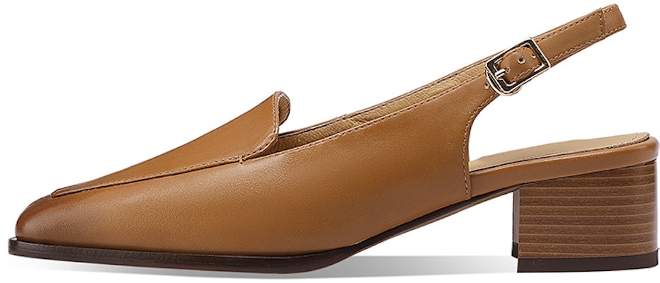 (Women) Luiza Barcelos Retro Buckle Fashion 'Brown Chunky Heel' X901779 Buy (Women) Luiza Barcelos Retro Buckle Fashion 'Brown Chunky Heel' X901779