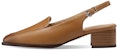 (W) Luiza Barcelos Tumit Kasut Fesyen Retro 'Perang Chunky Heel' X901779