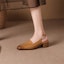 Lookbook (W) Luiza Barcelos Tumit Kasut Fesyen Retro 'Perang Chunky Heel' X901779