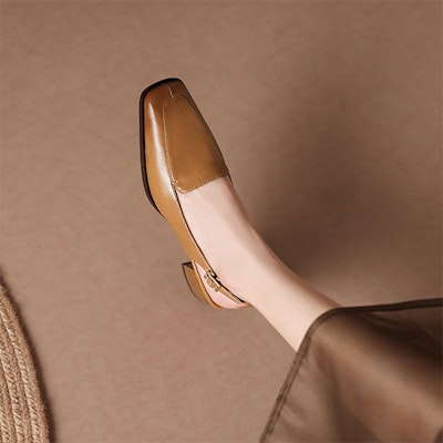 (W) Luiza Barcelos Retro Buckle Sepatu Hak Tebal Cokelat Fashion X901779 Purchase (W) Luiza Barcelos Retro Buckle Sepatu Hak Tebal Cokelat Fashion X901779