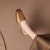 (W) Luiza Barcelos Tumit Kasut Fesyen Retro 'Perang Chunky Heel' X901779