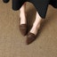 Details for (W) Luiza Barcelos Sepatu Loafers Retro Gesper 'Kulit Domba Coklat' XWP1SK0459