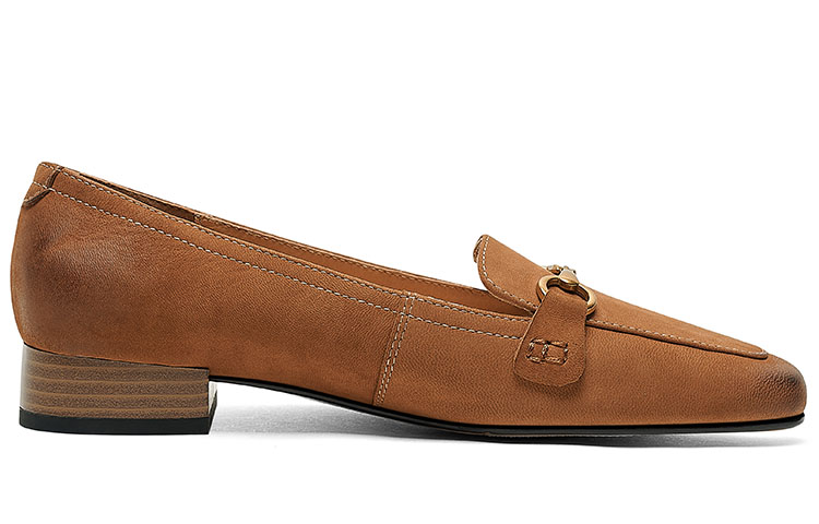 (W) Luiza Barcelos Retro Chunky Heel Loafer 'Brown Leather Horsebit' 圖 2