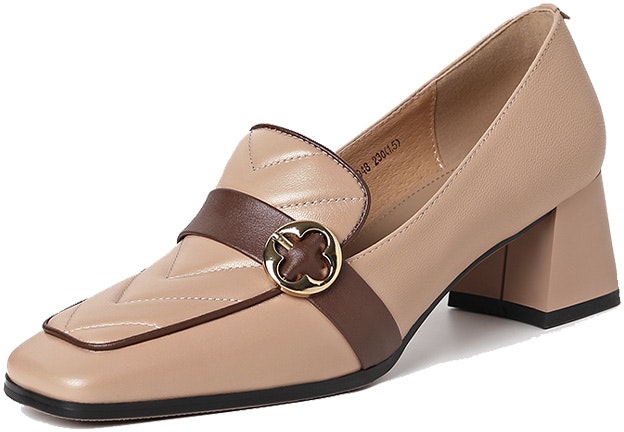 women-luiza-barcelos-retro-chunky-heel-pumps-apricot-and-brown-leather-with-metal-buckle-x900948