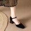 Purchase (W) Luiza Barcelos Retro Comfort Tumit Tinggi Serba Guna 'Hitam' X901539