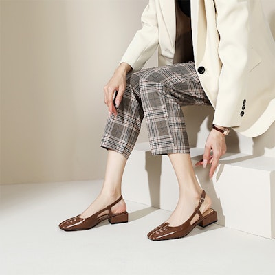 (W) 루이자 바르셀로스 레트로 컷아웃 힐 (브라운) XWP1SK0421 Order (W) 루이자 바르셀로스 레트로 컷아웃 힐 (브라운) XWP1SK0421