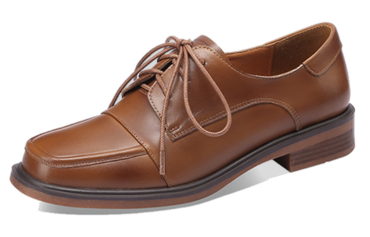 (Women) Luiza Barcelos Retro Fashion Strap Casual Shoes 'Brown Leather' X900905