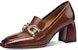 (W) Luiza Barcelos Kasut Retro 'Coklat Buckle' X900890