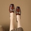 Purchase (W) Luiza Barcelos Kasut Retro 'Coklat Buckle' X900890