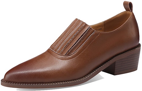 (W) Luiza Barcelos Retro Zapatos Puntudos Sin Cordones 'Marrón Casual' X900980 Buy (W) Luiza Barcelos Retro Zapatos Puntudos Sin Cordones 'Marrón Casual' X900980