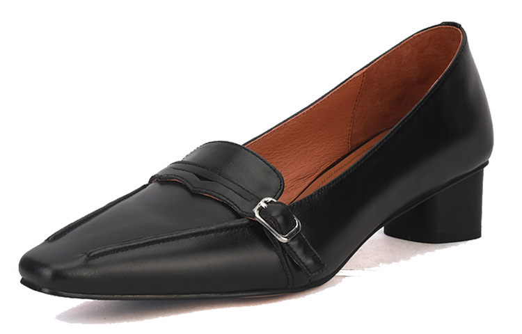 (W) Luiza Barcelos Retro Pointed Toe Chunky Heel 'Brown' 圖 6