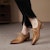 (Women) Luiza Barcelos Retro Pointed Toe Lace-Up Chunky Heel 'Light Brown' X901167