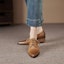 Shop (Women) Luiza Barcelos Retro Pointed Toe Lace-Up Chunky Heel 'Light Brown' X901167