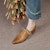 (Women) Luiza Barcelos Retro Pointed Toe Lace-Up Chunky Heel 'Light Brown' X901167