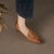 (Women) Luiza Barcelos Retro Pointed Toe Stiletto 6cm 'Brown Leather' X901842