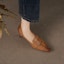 Shop (Women) Luiza Barcelos Retro Pointed Toe Stiletto 6cm 'Brown Leather' X901842