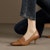 (Women) Luiza Barcelos Retro Pointed Toe Stiletto 6cm 'Brown Leather' X901842