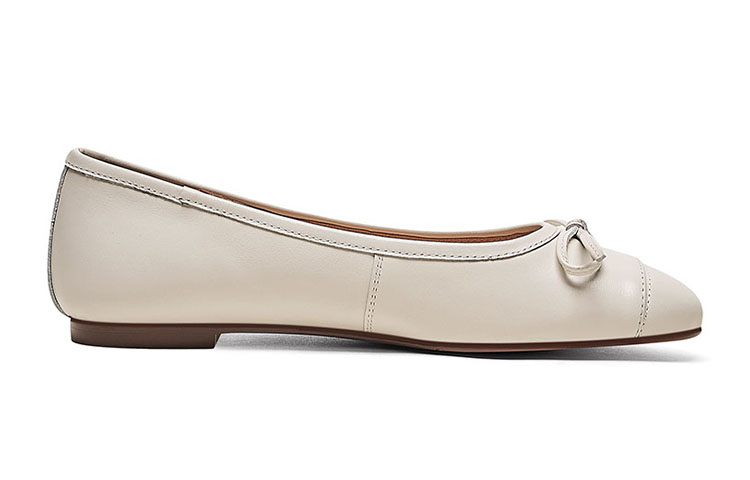 (W) Luiza Barcelos Retro Round Toe Casual Flat 'Simplified Leather Bow' 圖 2