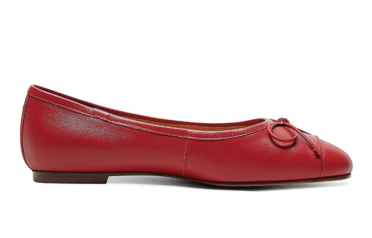 (W) Luiza Barcelos Retro Round Toe Casual Flat 'Simplified Leather Bow' 圖 8