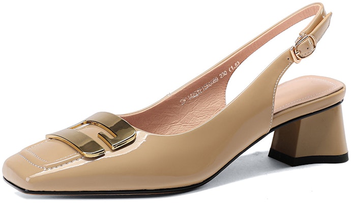 (Women) Luiza Barcelos Retro Square Toe 'Metal Buckle Chunky Heel' XWP1SK0689 Sizing (Women) Luiza Barcelos Retro Square Toe 'Metal Buckle Chunky Heel' XWP1SK0689