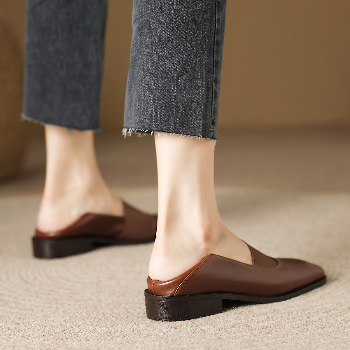 Order (W) 루이자 바르셀로스 레트로 チャンキー힐 (캐주얼 브라운) X900819