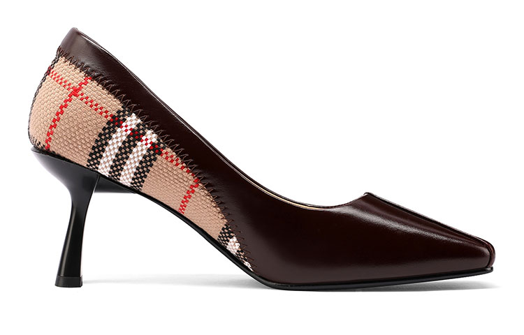 Order (W) Luiza Barcelos复古方头细高跟鞋"棕色" X900952