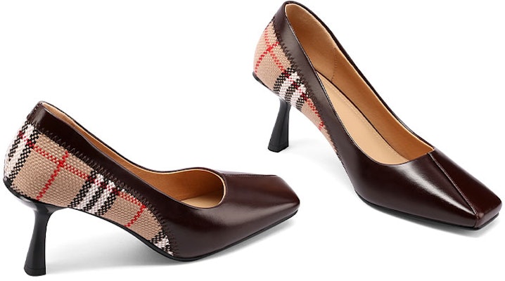 (W) Luiza Barcelos复古方头细高跟鞋"棕色" X900952 Lookbook (W) Luiza Barcelos复古方头细高跟鞋"棕色" X900952