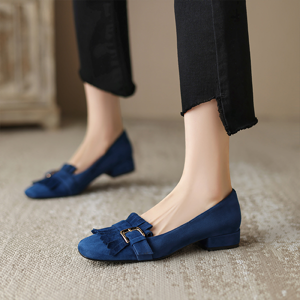 Lookbook (Women) Luiza Barcelos Retro Tassel 'Metallic Buckle Blue' X901916